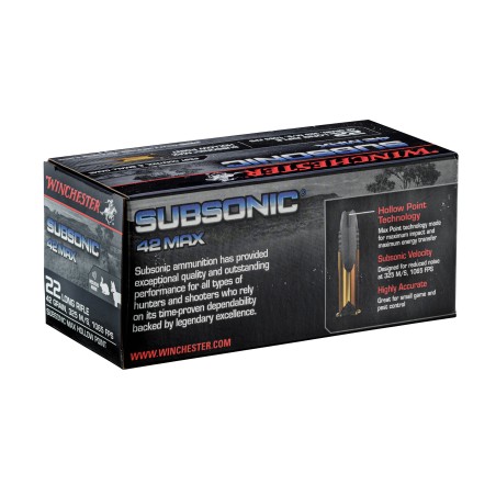 Munition Subsonic Cal. 22Lr 42 Grains Boite De 50