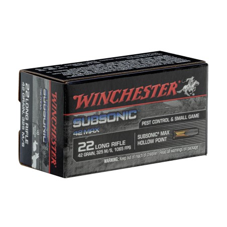 Munition Subsonic Cal. 22Lr 42 Grains Boite De 50
