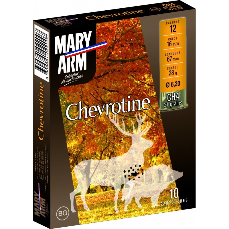 Munition Cal 12 Chevrotine 9 Grains 35G
