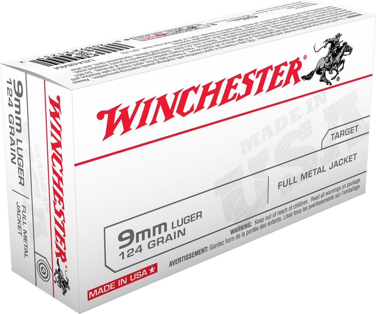 Munition 9mm Luger 124Gr  FMJ x50