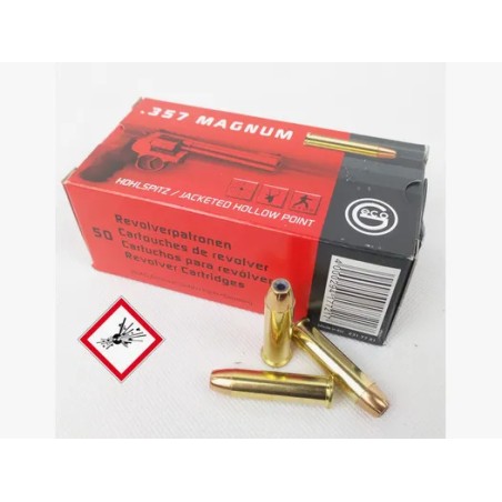 Munition Cal 357 Mag Geco 158Gr Jhp Bte/50