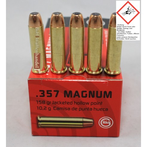 Munition Cal 357 Mag Geco 158Gr Jhp Bte/50