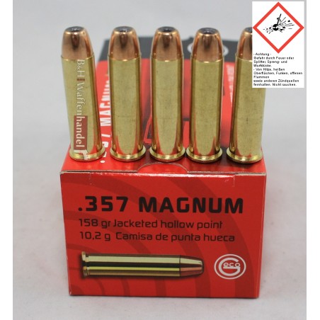 Munition Cal 357 Mag Geco 158Gr Jhp Bte/50