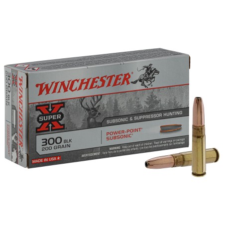 Munition Cal 300 Blackout Subsonic 200Gr Winchester Bte/20