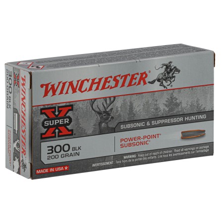 Munition Cal 300 Blackout Subsonic 200Gr Winchester Bte/20