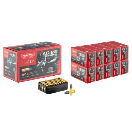 Munition 22Lr Subsonic 40Gr Tete Creuse Norma Bte/500